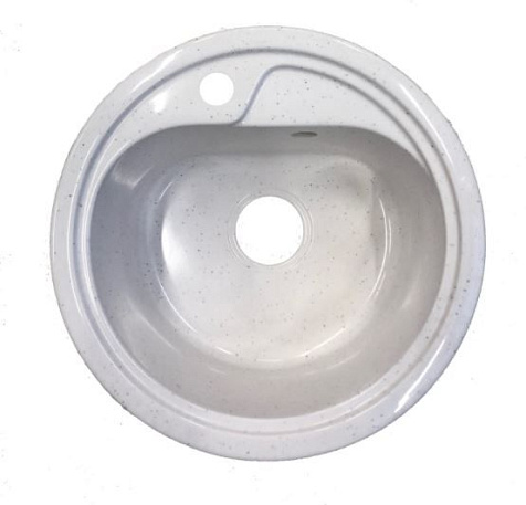 Мойка каменная Agata AG1C8, 450 х190 мм, врезная, белый купить в СОМ