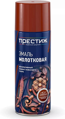 Эмаль-аэрозоль Престиж, молотковая, серебристо-коричневая, 520 мл купить в СОМ