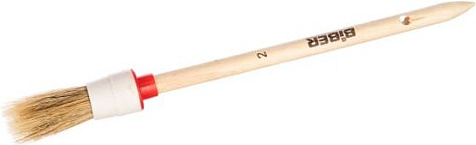 Кисть BIBER Стандарт, круглая, натуральная щетина, 20мм купить в СОМ