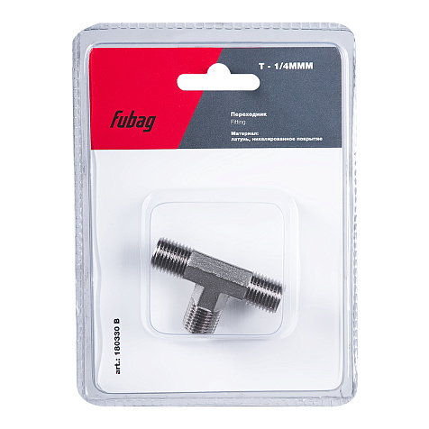 Тройник Fubag, наружная резьба 1/4" купить в СОМ