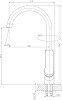 Смеситель для мойки Rossinka RS27-23, лаутнь, хром купить в СОМ