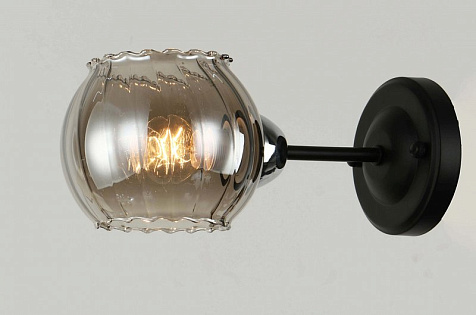 Бра LB 9353/1 Эшли Чёрный/хром, Е14 40W купить в СОМ