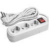 Удлинитель ОНЛАЙТ OPE-S-03-150-ESC-3x1 3 гн, 1,5 м СЗ 16А IP20 с выключ., белый купить в СОМ