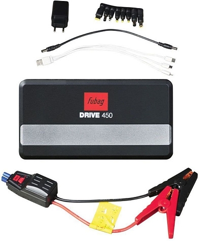 Пусковое устройство FUBAG DRIVE 450, 12В, 450А, емкость 12000мА/ч купить в СОМ