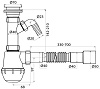 Сифон для мойки Iddis 900AVG1010VD 1 1/2"х40, с гофротрубой 40/50 и отводом купить в СОМ
