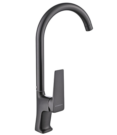 Смеситель для мойки EvaGold Vesta FK17GR-PVD, оружейная сталь купить в СОМ