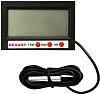 Термометр электронный Rexant комнатно-уличный с часами купить в СОМ