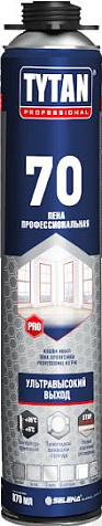 Пена монтажная Tytan 70, профессиональная, летняя, 870 мл купить в СОМ
