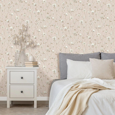Обои виниловые на флизелиновой основе 7358-21 Euro Decor Магнолия, 1.06 х 10 м . купить в СОМ