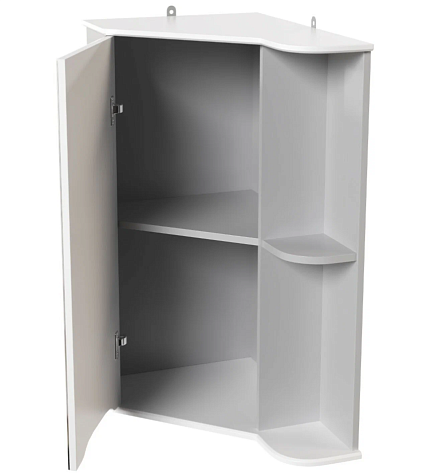 Зеркало-шкаф Mixline Корнер угловой, серый купить в СОМ