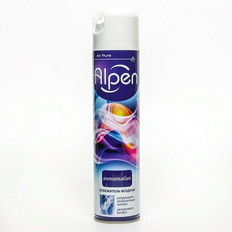 Освежитель воздуха Alpen Антитабак 300мл купить в СОМ