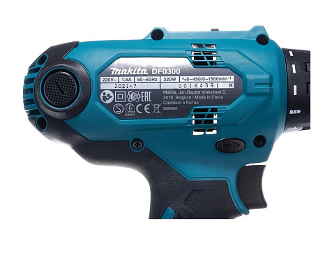 Дрель-шуруповерт сетевой MAKITA DF0300X3, 320Вт купить в СОМ