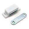 Защелка мебельная магнитная StahlBuro L-45 h-14, белый, 4шт купить в СОМ