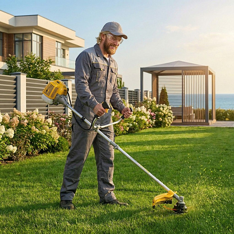 Триммер бензиновый CHAMPION T333-2, 900Вт, разборная штанга купить в СОМ