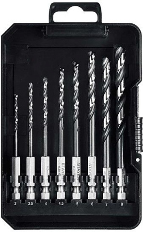 Набор сверл по металлу STAYER Impact Ready, 3.0-8.0мм, хвостовик 1/4", 8шт купить в СОМ