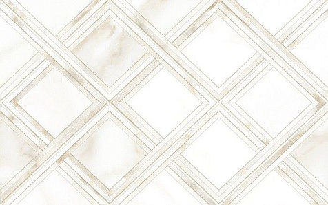 Плитка настенная Global Tile Calacatta Gold  белая ромбы, 400х250х8 мм, 10 шт. = 1 кв. м 10100001120 купить в СОМ