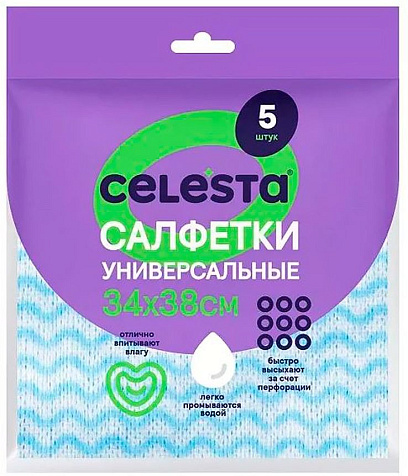 Салфетка Celesta универсальная 5шт купить в СОМ