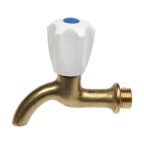 Кран водоразборный 1/2" удлиненный, хром купить в СОМ