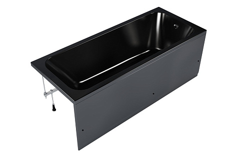 Ванна акриловая Strict Black, 1500 x700 мм, каркас, экран купить в СОМ
