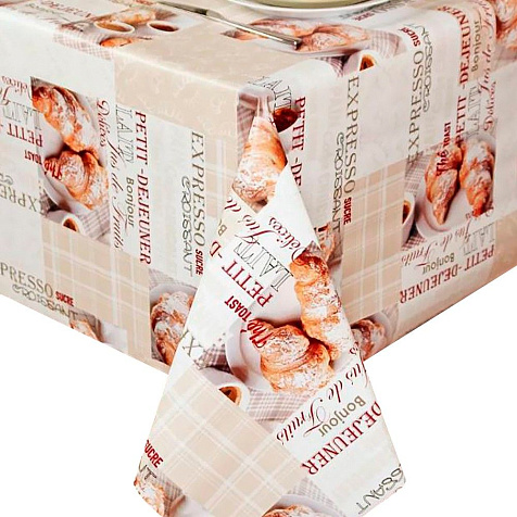 Клеенка Dekorama 067А 1.4х20м кофе и круасаны купить в СОМ