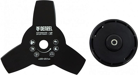 Триммер бензиновый Denzel DR-33, 740Вт, неразборная штанга купить в СОМ