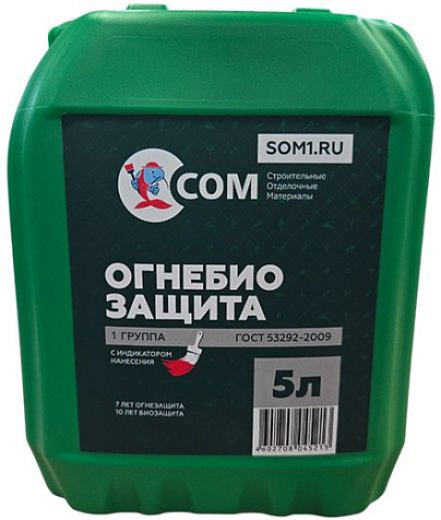 Огнебиозащита СОМ, 1 группа, 5 л купить в СОМ