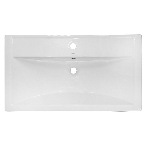 Тумба-умывальник Azario Kantri 80/2Н, белый глянец, с раковиной Фостер 80 купить в СОМ