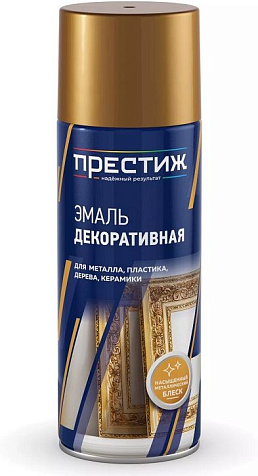 Эмаль аэрозольная Престиж универсальная декоративная, металлик алюминий, 520 мл купить в СОМ
