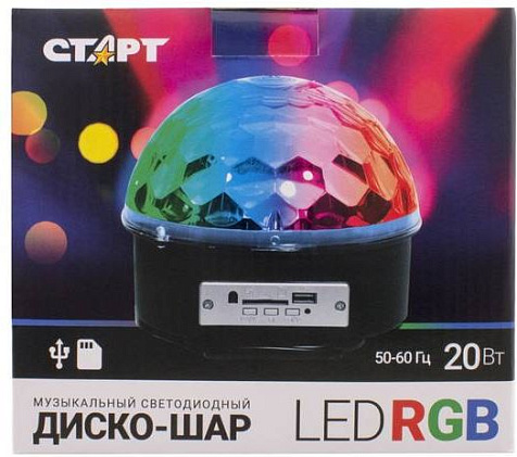 Дисколампа СТАРТ LED Disco, RGB TL/MP3 , ПДУ купить в СОМ