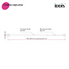 Карниз для ванной комнаты Iddis RSB0120i14, 110 х200 см, черный матовый купить в СОМ