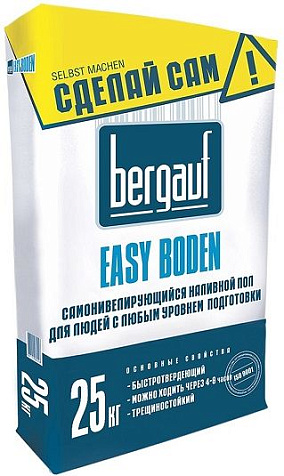 Наливной пол Bergauf Easy Boden, 25 кг купить в СОМ
