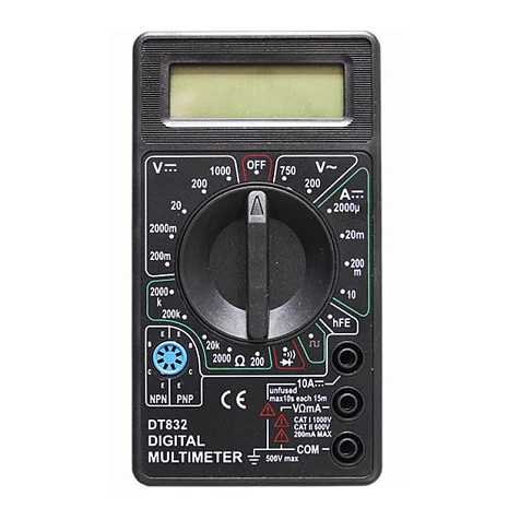 Мультиметр DT-832, 10А, 1000В, 2МОм купить в СОМ