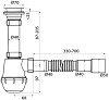 Сифон для мойки Iddis 900AVG0010VD 1 1/2"х40, с гофротрубой 40/50 купить в СОМ