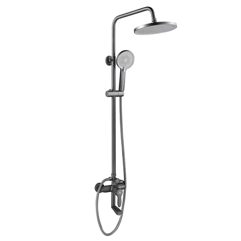 Система душевая Gota Rocio G690272, смеситель, тропический душ, графит купить в СОМ