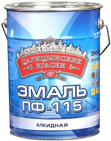 Эмаль ПФ-115 Царицынские краски, белый, 10 кг купить в СОМ